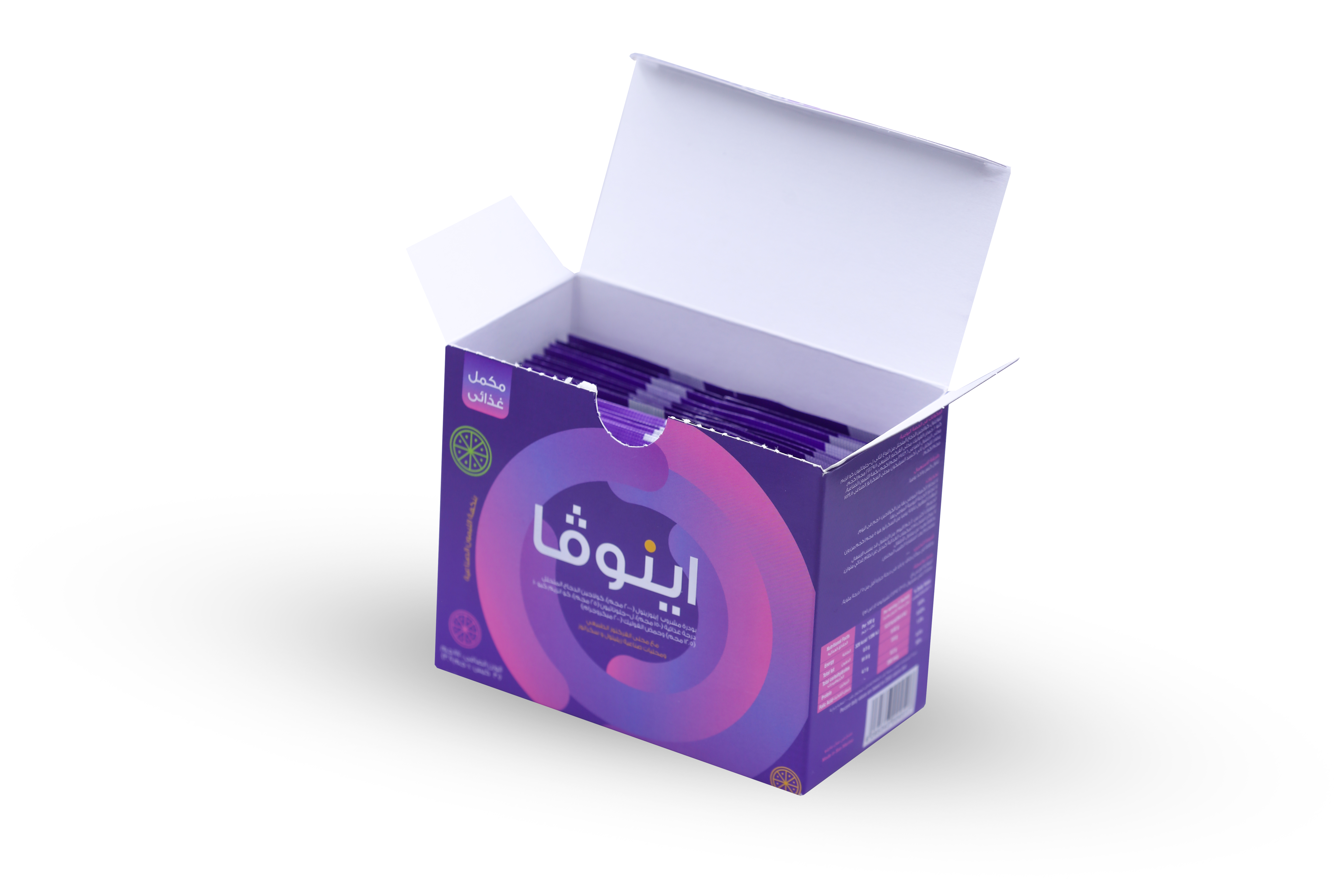  إنوفا إينوزيتول 2 غرام وكولاجين الدجاج 150 ملغ بنكهة الليمون 117 غرام 30 كيس - Enova Inositol 2g and Hydrolyzed Chicken Collagen 150 mg Lemon Flavor 117g 30 Sachets 