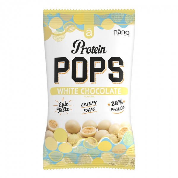  نانو بروتين كرات شيكولاتة بيضاء 38 جم .. NANO PROTEIN POPS WHITE CHOCOLATE 38 GM 