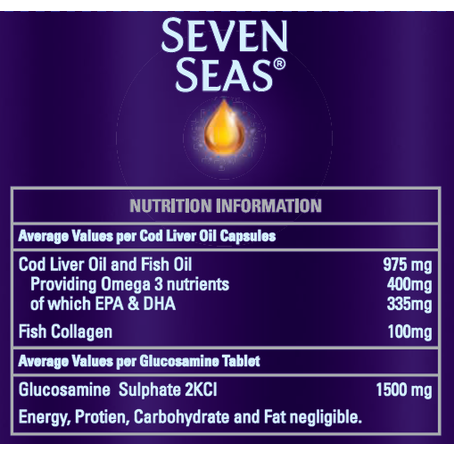  سفن سيز جوينت كير ماكس 30 قرص + 30 كبسولة- Seven Seas Joint Care Max 30 Tablets + 30 Capsules 