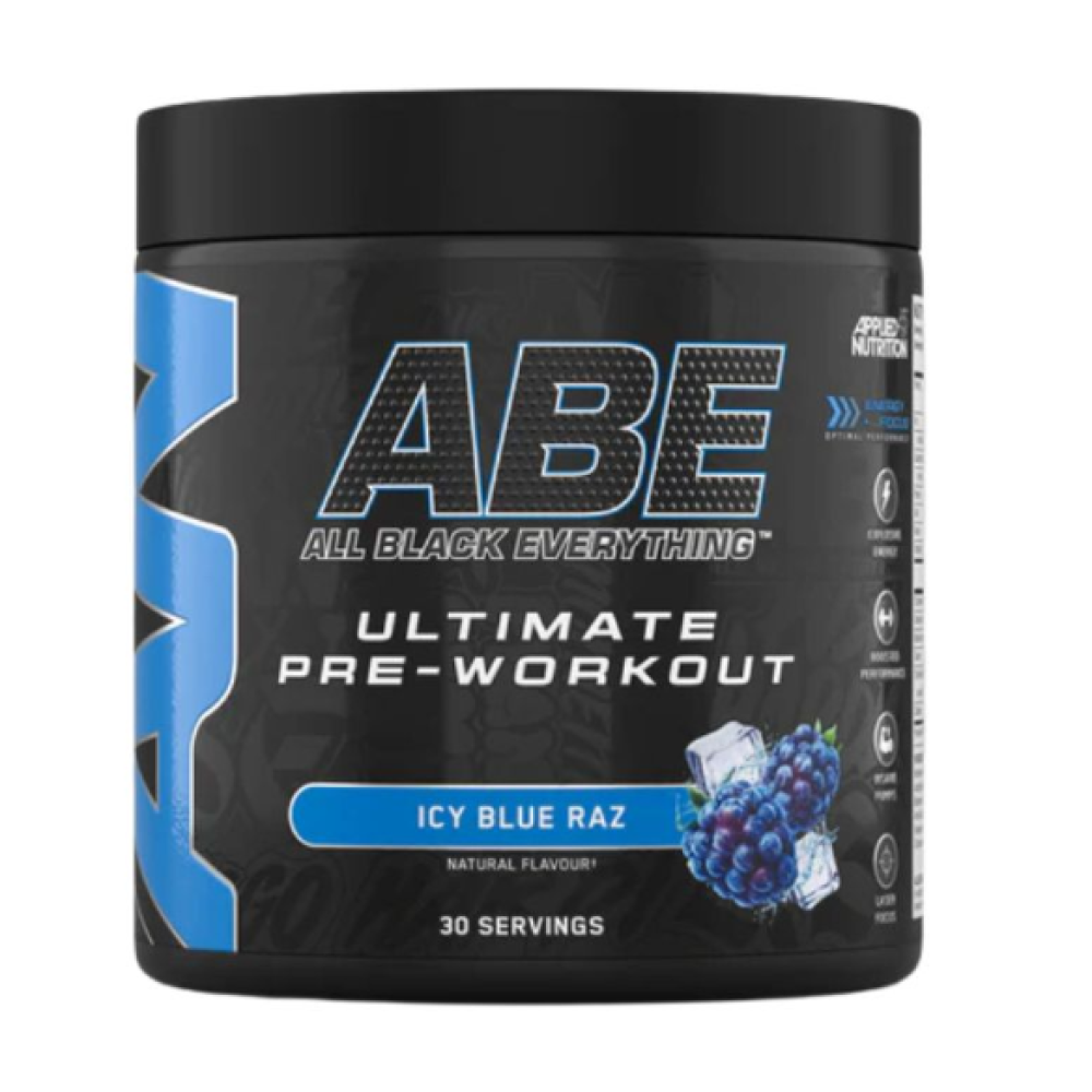  مكمل ABE ألتيميت قبل التمرين - نكهة التوت الأزرق الشديد البرودة - 30 حصة - AN ABE ULTIMATE PRE-WORKOUT ICY BLUE RAZ 30SERV 