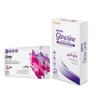  بكج جلولاين و انفي للعناية بالبشرة و الشعر - Glowline and Envy package for skin and hair care 