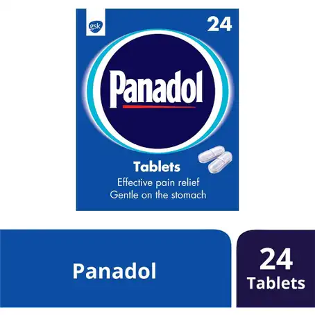  بانادول 500 مجم 24 قرص (أزرق) .. Panadol 500 mg 24 coated tabs-BLUE 