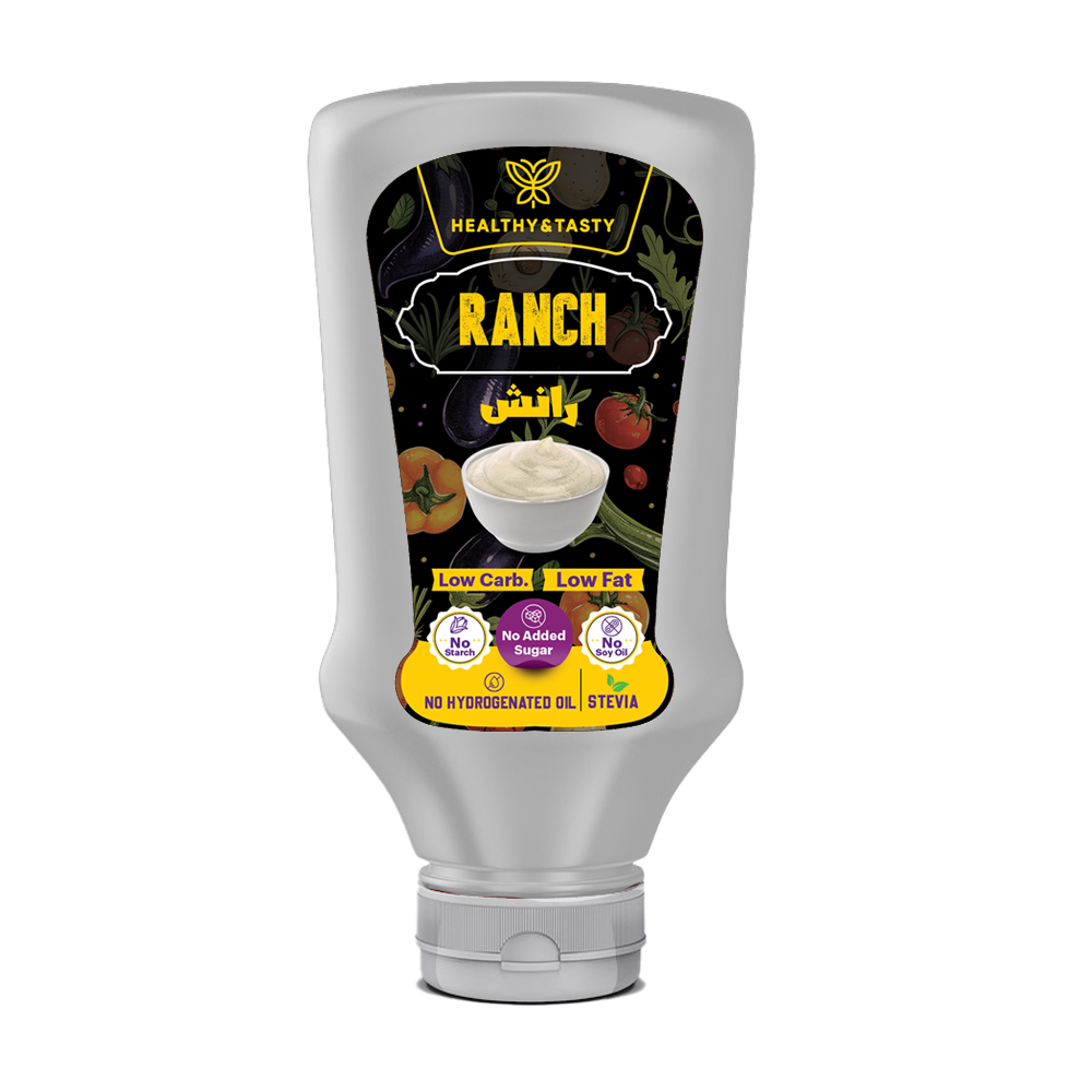  هيلثى اند تيستى صوص رانش 340 مل - HEALTHY & TASTY HEALTHY&TASTY RANCH SAUCE 340 GM 