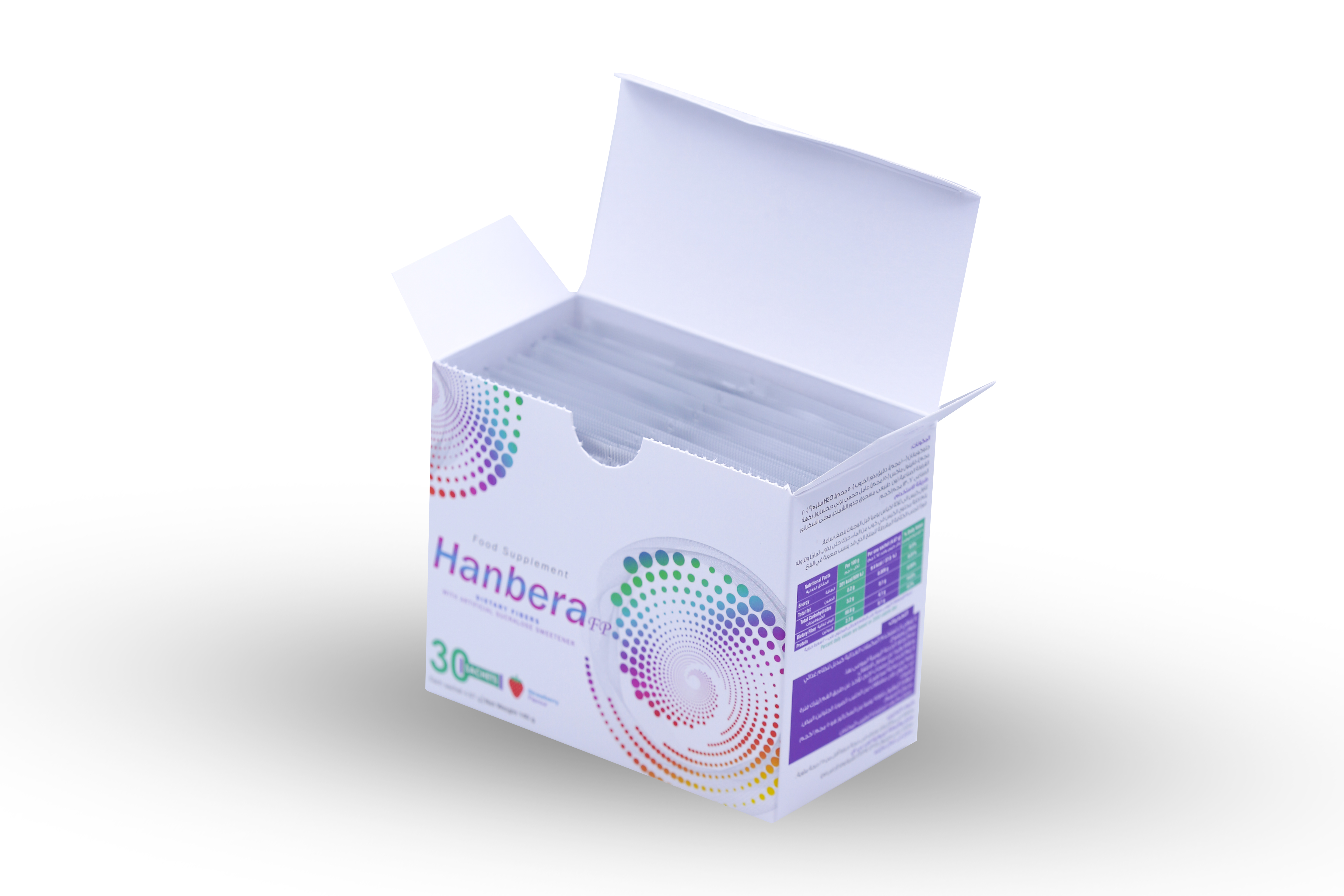  هانبيرا غلوكومانان 1جرام نكهة الفراولة 30 كيس - Hanbera Glucomannan 1g Strawberry Flavor 30 Sachets 