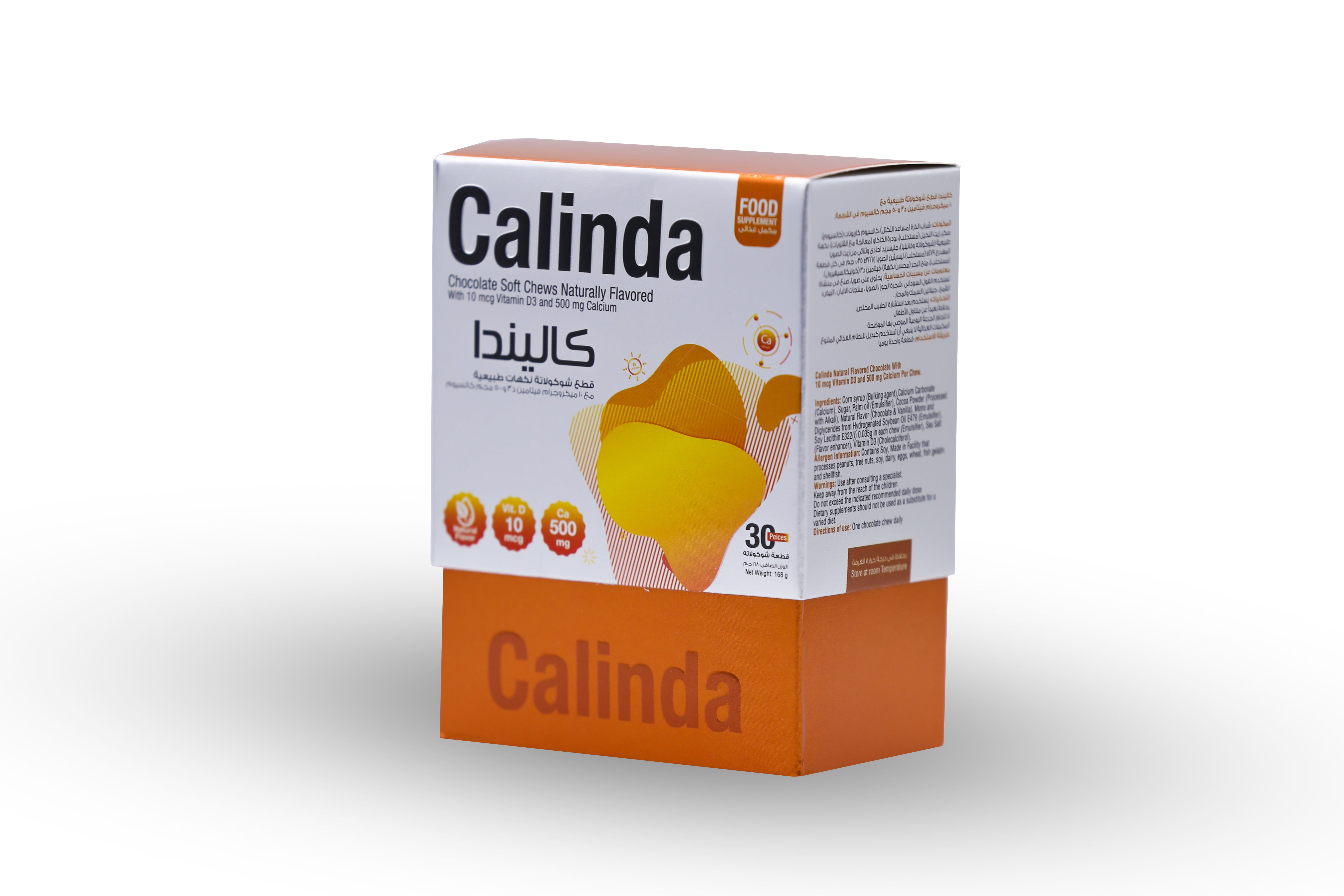  Calinda Milk Chocolate pieces with Calcium And Vitamin D3 - 30 pieces Calinda 