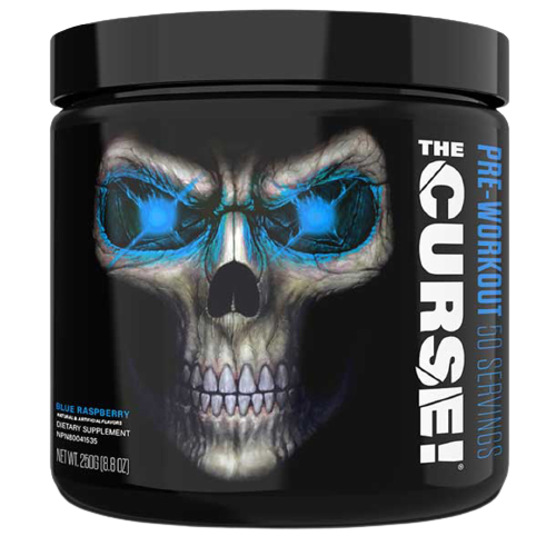  JNX سبورتس كيرس مسحوق ما قبل التمرين - التوت الأزرق، 50 حصة-JNX SPORTS The Curse! Pre Workout Powder - Blue Raspberry 50 Servings 
