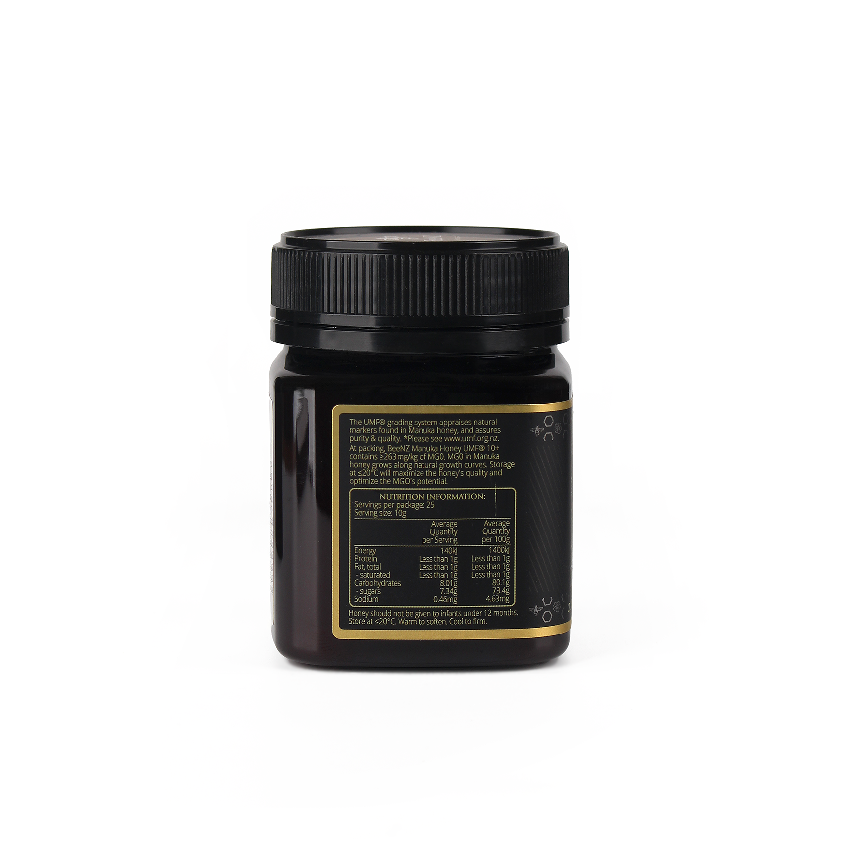   بينزعسل مانوكا نيوزيلندي UMF +10  طبيعي 250 جم - BeeNZ Manuka Honey New Zealand UMF +10 250 g 