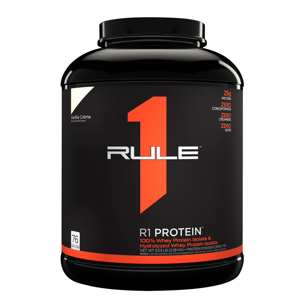  رول ون بروتين بنكهة كريمة الفانيلا 76 سكوب 5 رطل -  RULE 1 Protein Vanilla Crème 76 SERV. 5 LB 