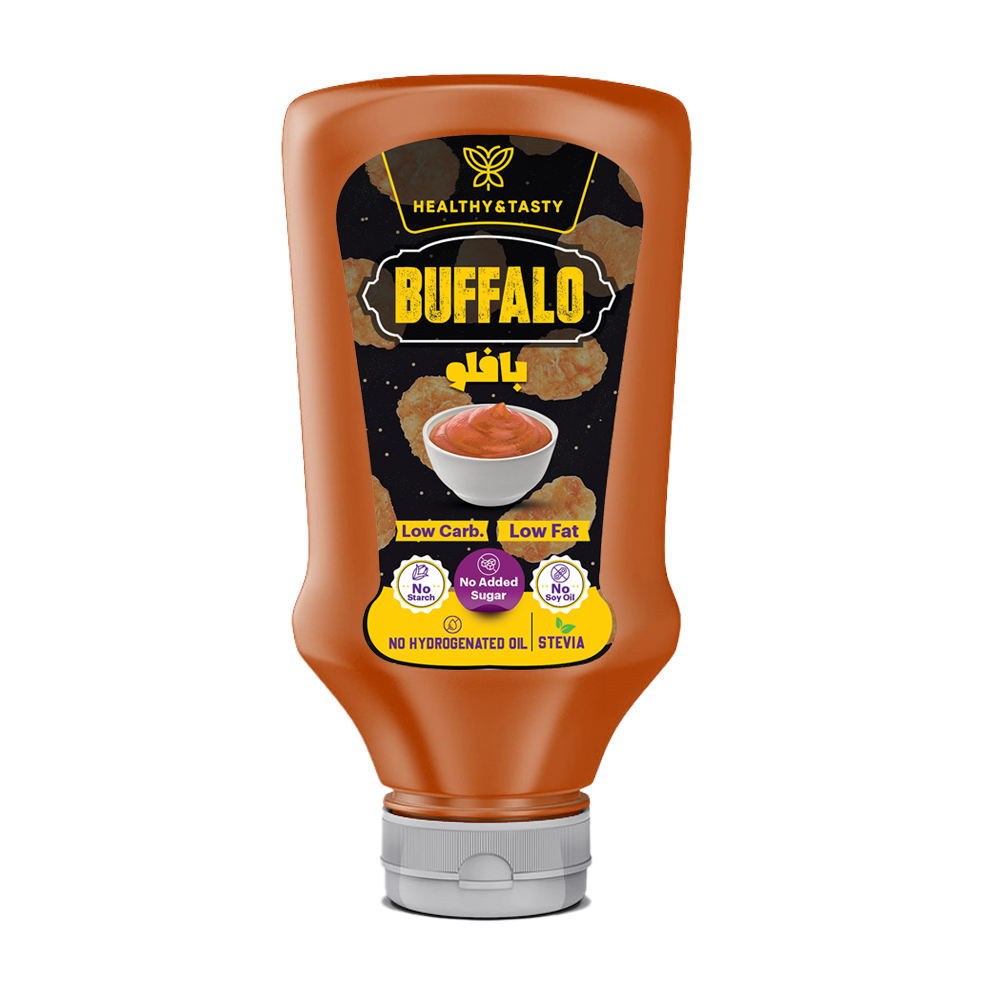  هيلثى اند تيستى صوص بافالو 340 مل - HEALTHY &TASTY BUFFALLO SAUCE 340 GM 