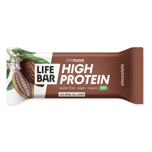  LIFEFOOD PROTEIN BAR WITH CHOCOLATE RAW WITHOUT ADDED SUGARS GLUTEN FREE BIO 40 g 
