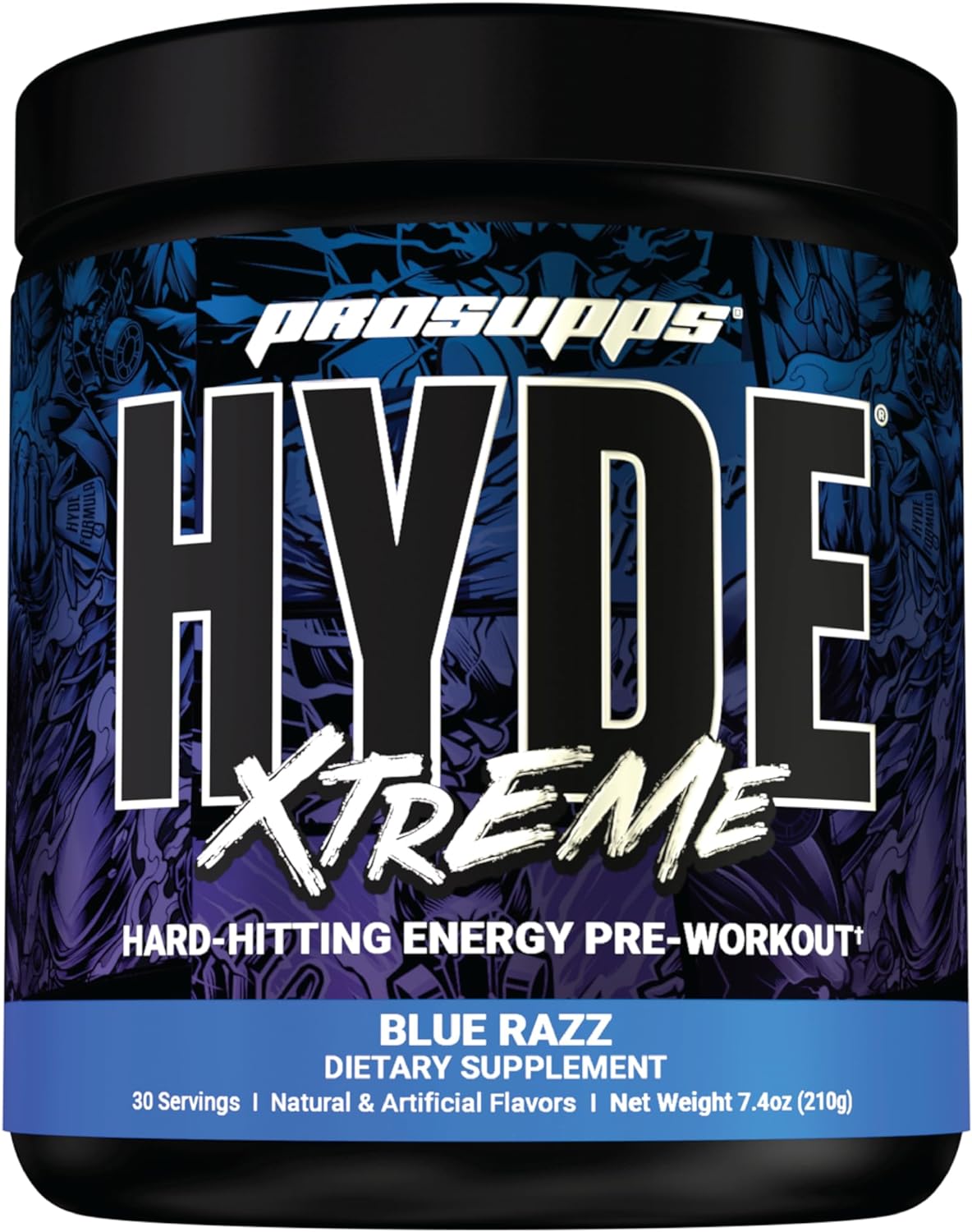  بروسبس هايد اكستريم توت أزرق 30 حصة-PRO SUPPS Hyde Xtreme  Bluerazz 30S 