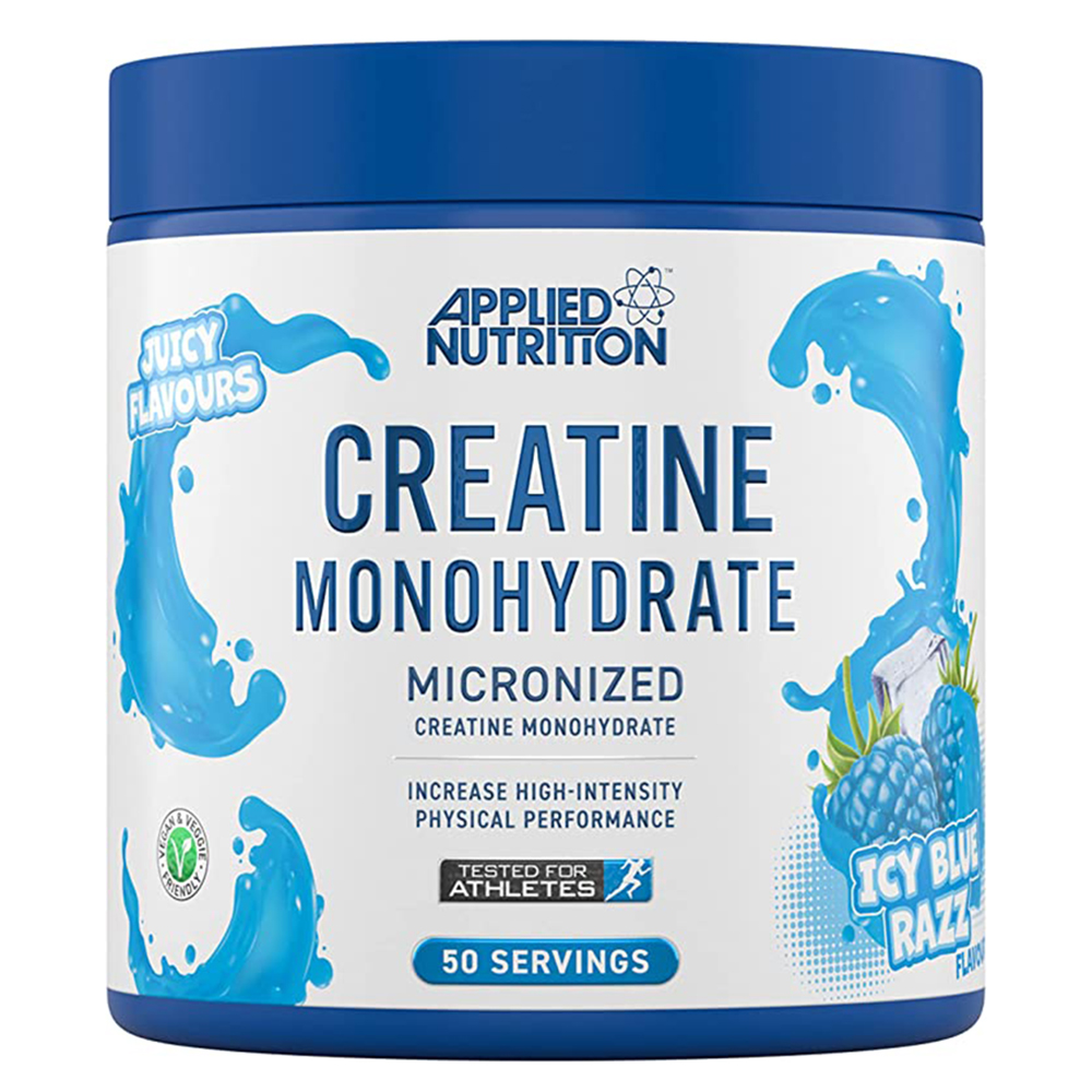  كرياتين مونوهيدرات ميكرونايزد من ابلايد نيوترشن - نكهة التوت الأزرق البارد - 250 جرام - AN Creatine Monohydrate Icy Blue Razzberry 250 Gm 