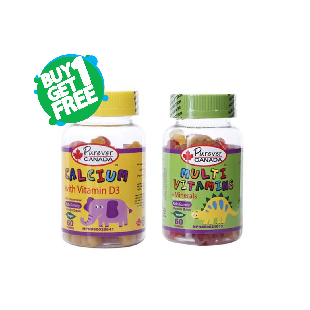  Buy Purever Multivitamins and get Calcium and Vitamin D free 