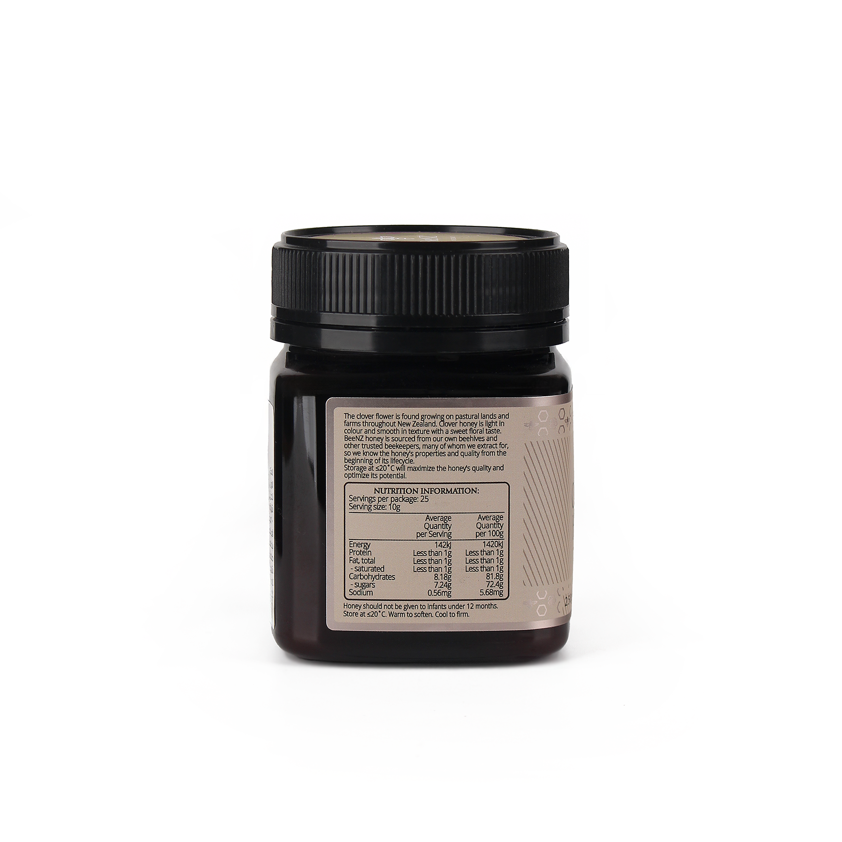  BeeNZ premium Clover Honey 250 gm 