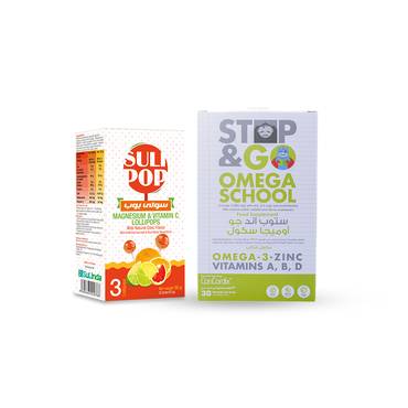  باقة العناية الشاملة لصحة الطفل(ستوب اند جو - سولي بوب) -  (Complete Child Health Package (Stop and go-suli pop 