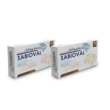  Two Packs of Sabioval citicholine 250mg with Vitamin B Cola Flavor 10 Sticks 