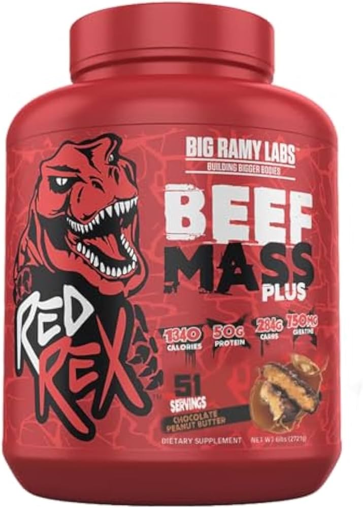  BIG RAMY LABS RED REX BEEF PROTEIN ISOLATE CHOCOLATE PEANUT BUTTER 4 LB 