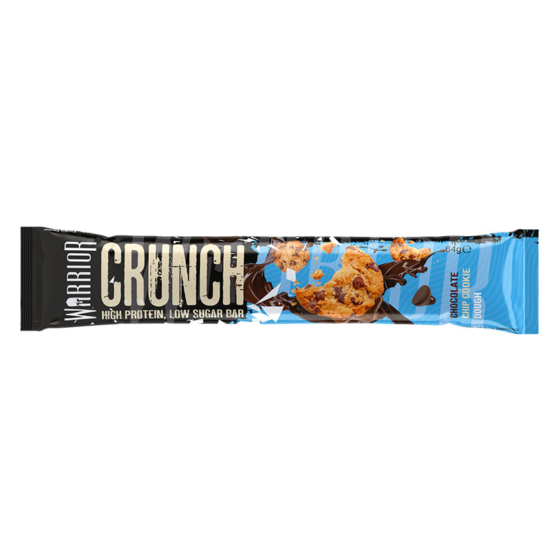  واريور كرانش  بروتين بار كوكيز و رقائق الشوكولاتة 64 جم-Warrior Crunch Protein Bar Cookies & Chocolate Chips 64g 