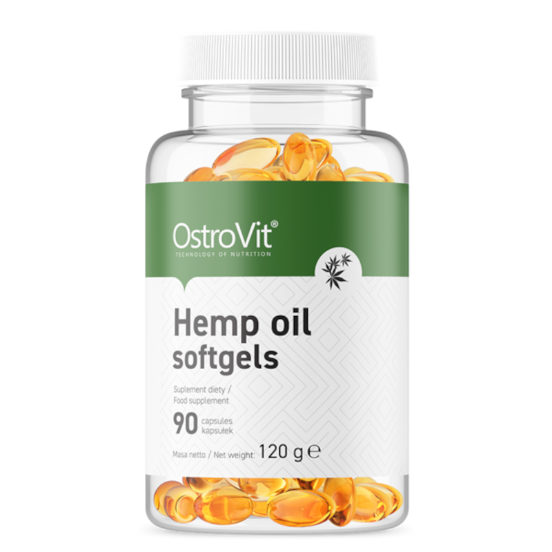  دعم المناعة، زيت القنب أوستروفيت، 90 كبسولة هلامية-Immunity Support OstroVit Hemp Oil 90softgels 
