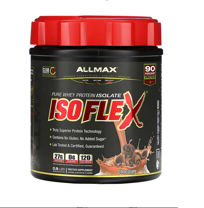  ال ماكس بروتين ايزو فليكس 1 رطل بنكهة شوكولاتة-ALLMAX Isoflex Chocolate 1LB 