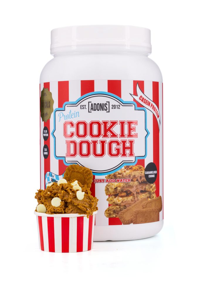  ادونيس كوكي دو كوكيز الكراميل 1 كجم - 1KG PROTEIN COOKIE DOUGH caramelised Cookie 