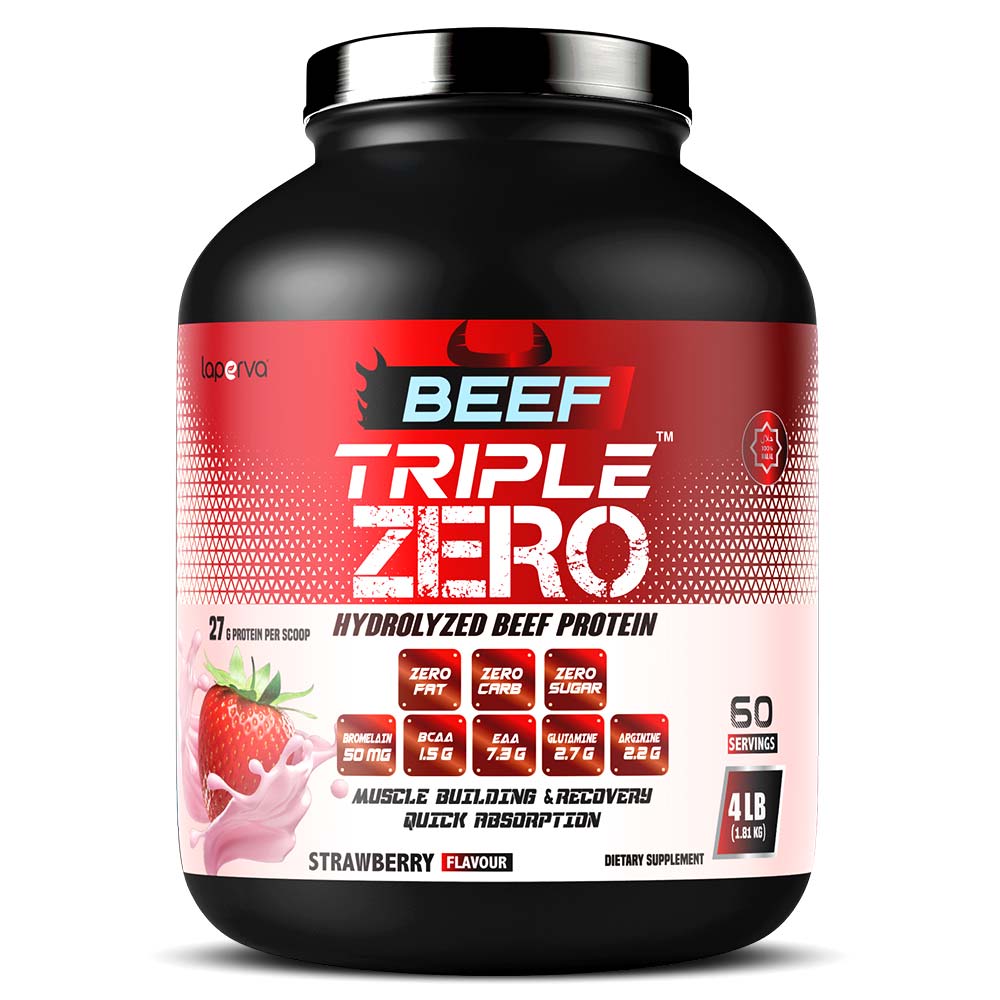  لابيرفا بيف تربيل زيرو هيدروليزيد بروتين, الفراولة, 4 باوند-LAPERVA BEEF TRIPLE ZERO STRAWBERRY 