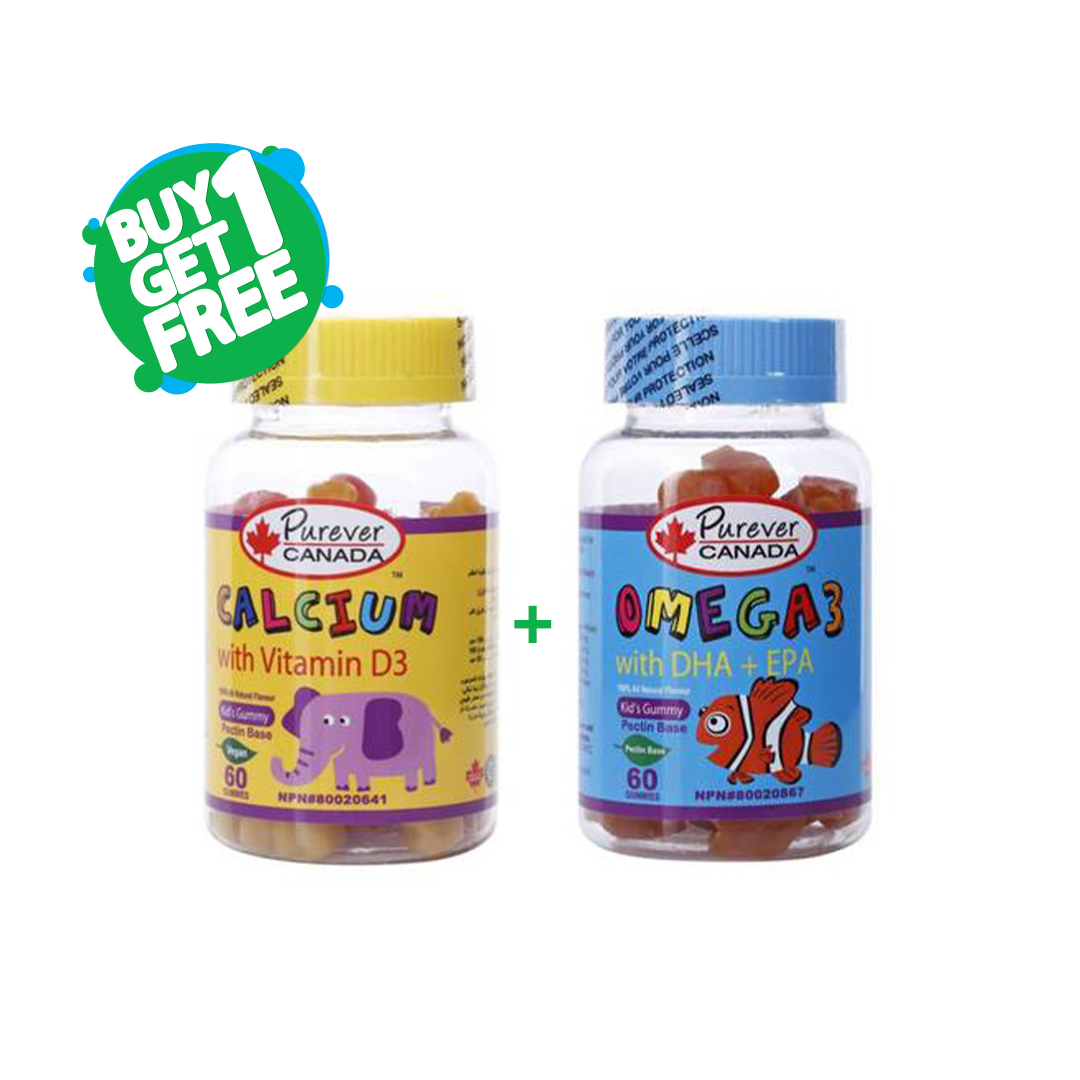  اشتري بيورايفير اوميجا3 و احصل علي كالسيوم و فيتامين د مجانا -Buy Purever Omega 3 and get calcium and vitamin D for free 