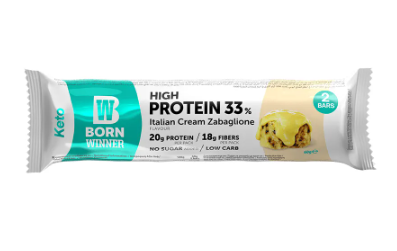  سناك بورن وينر بار كيتو بالكريمة الايطالية 60 جرام-Born Winner Protein Bar Keto Italian  Cream 60g 