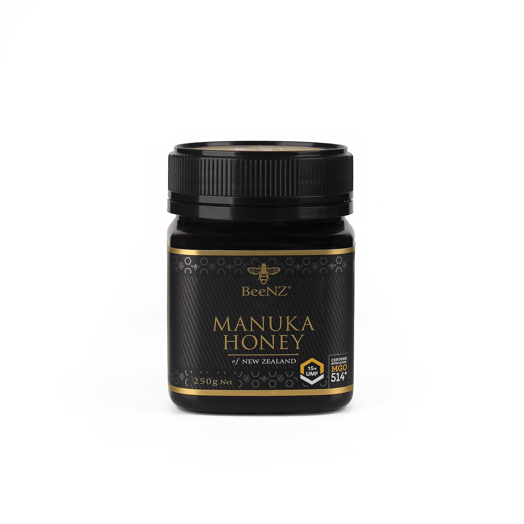   بينزعسل مانوكا نيوزيلندي UMF +15  طبيعي 250 جم - BeeNZ Manuka Honey New Zealand UMF +15 250 g 