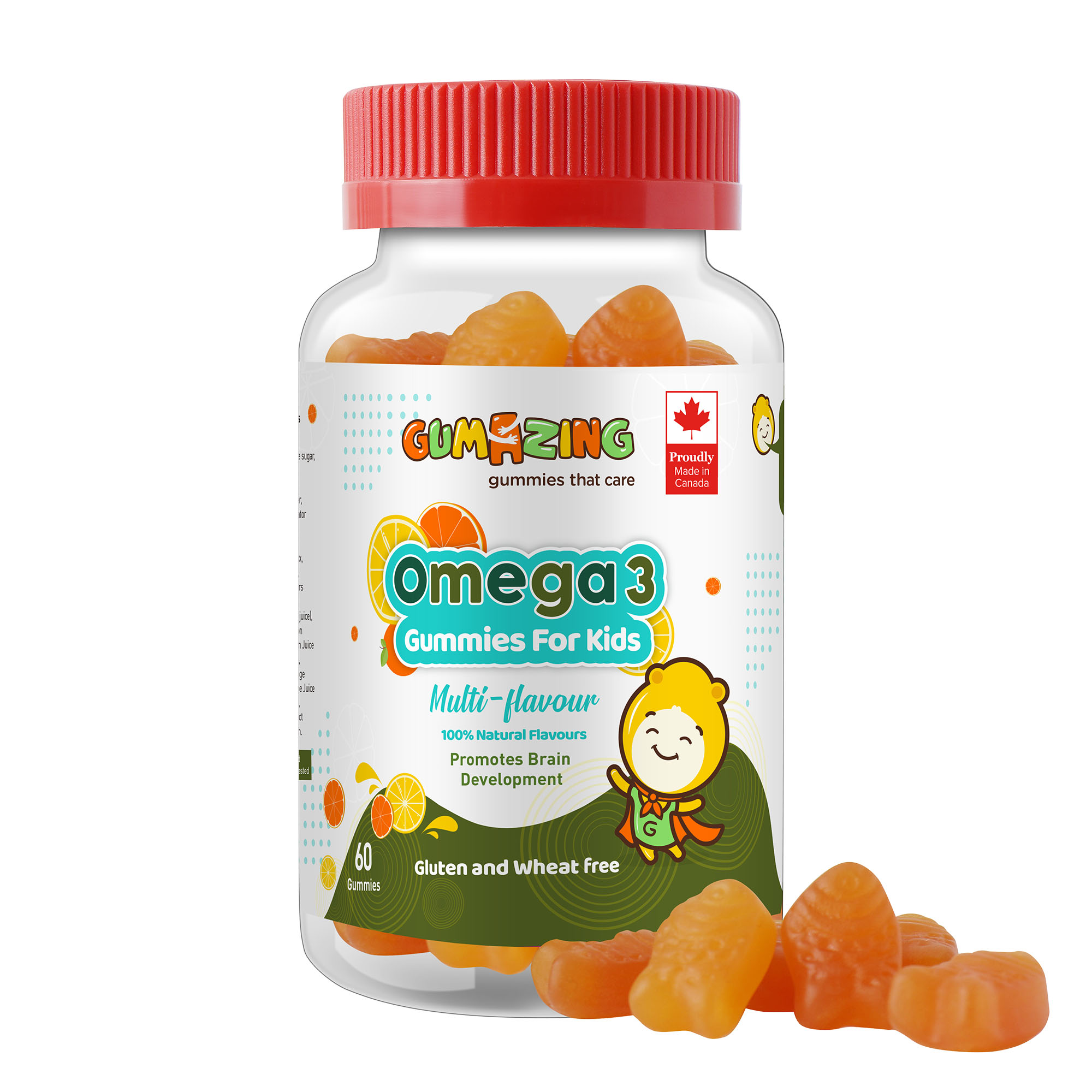  جمايزنج- اوميجا 3 -للاطفال-60قطعة حلوي- Gumazing Omega 3 for Kids  60 Gummies 