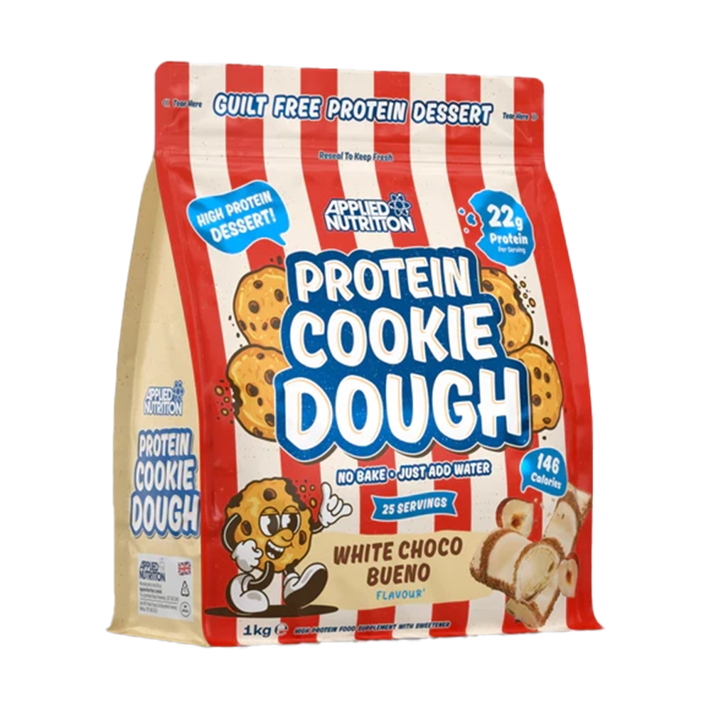  مكمل غذائي كوكي دو بروتين - وايت تشوكو بيونو - (1 كجم) - AN PROTEIN COOKIE DOUGH  WHITE CHOCO BUENO  1KG 
