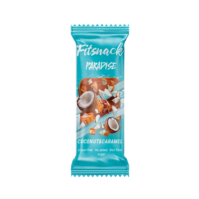  Fitsnack – Coconut Glazed Protein Bar with Liquid Filling – 45 gm 