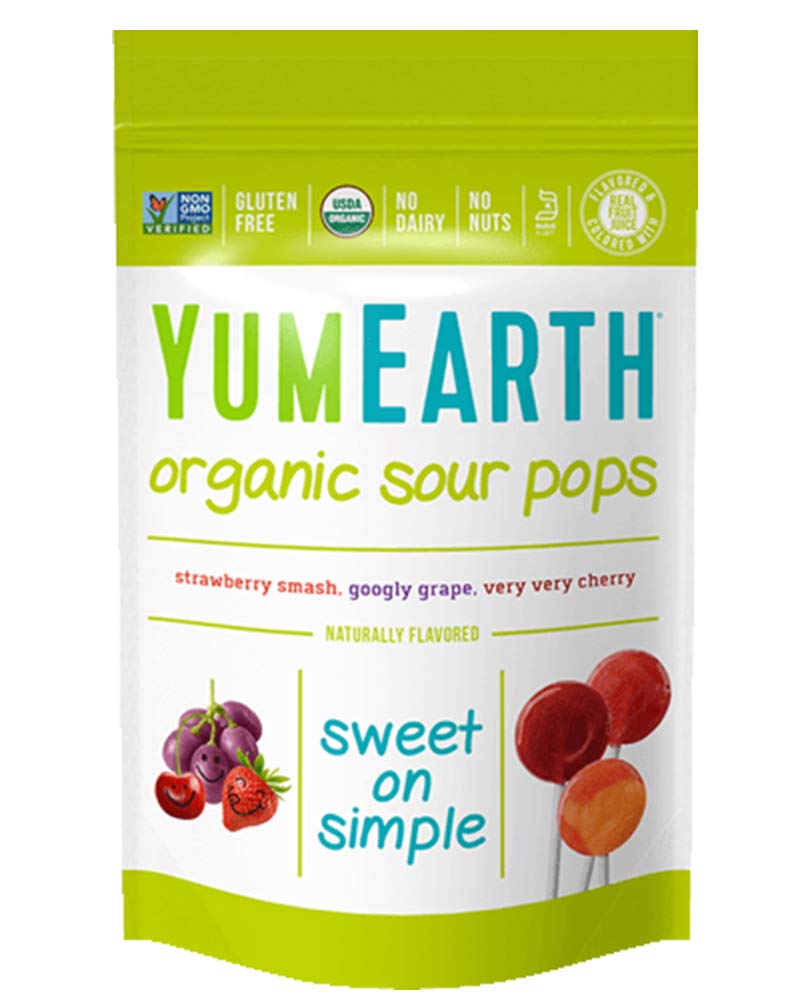  مصاصات حامضة عضوية من يام إيرث، 14 مصاصة -YumEarth Organic Sour Lollipops, 14 Pops 