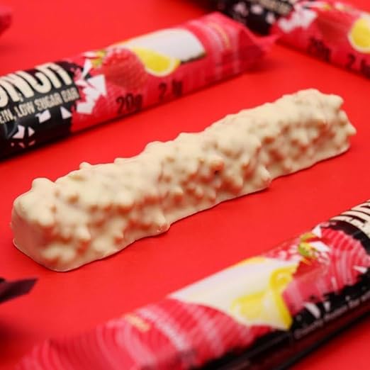  Warrior Crunch - High Protein Bars - 20g Protein-Raspberry Lemon Cheesecake 
