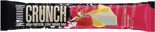  Warrior Crunch - High Protein Bars - 20g Protein-Raspberry Lemon Cheesecake 