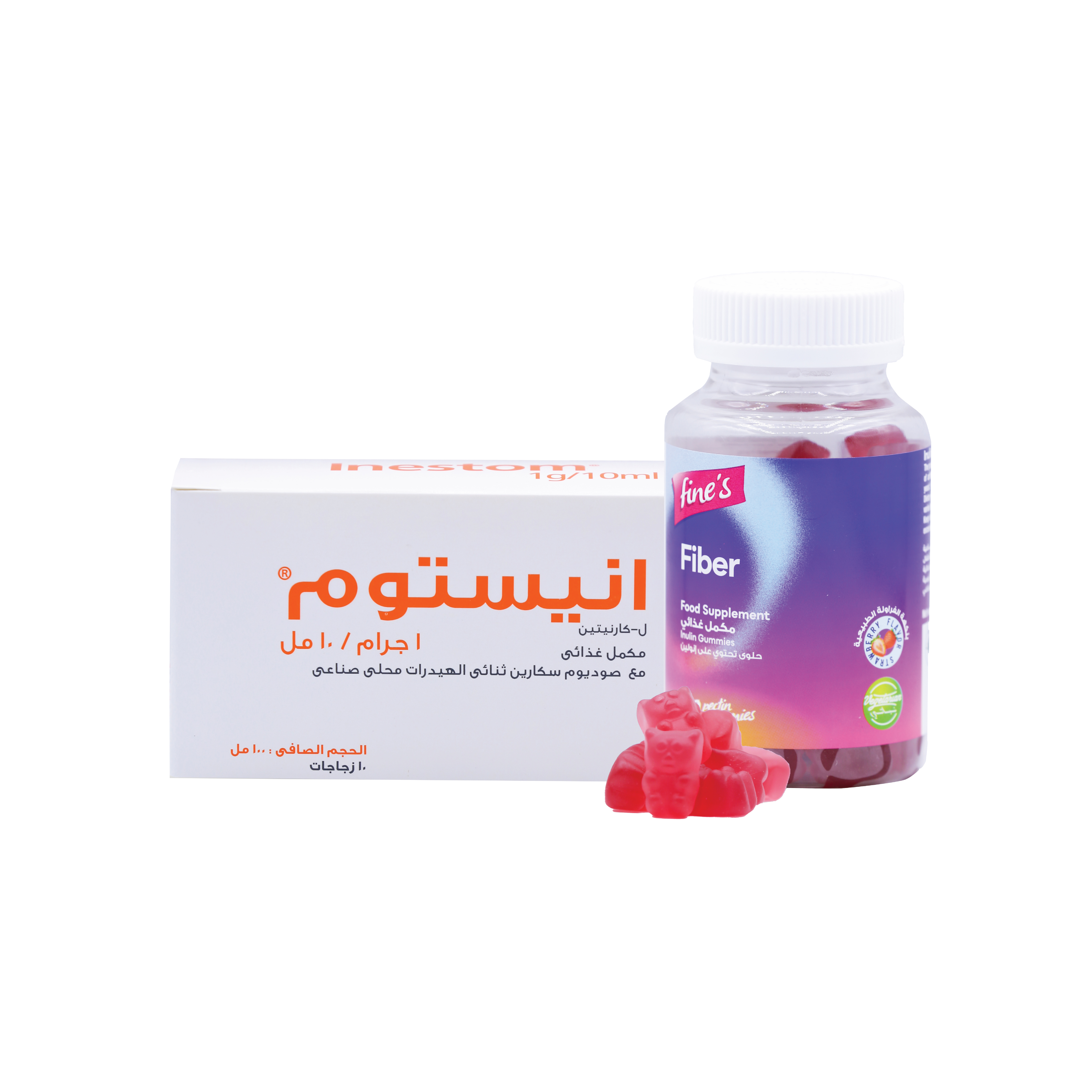  بكج التخسيس 2 (إنستوم + فاينز فايبر) – Slimming Pack 2 (Inestom + Fines Fiber) 