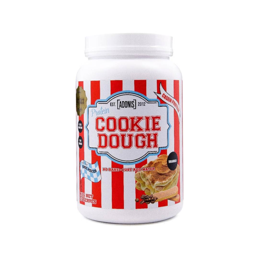  أدونيس جير بروتين كوكي العجين - بنكهة تراميسو-ADONIS Protein Cookies Tiramisu 1KG 