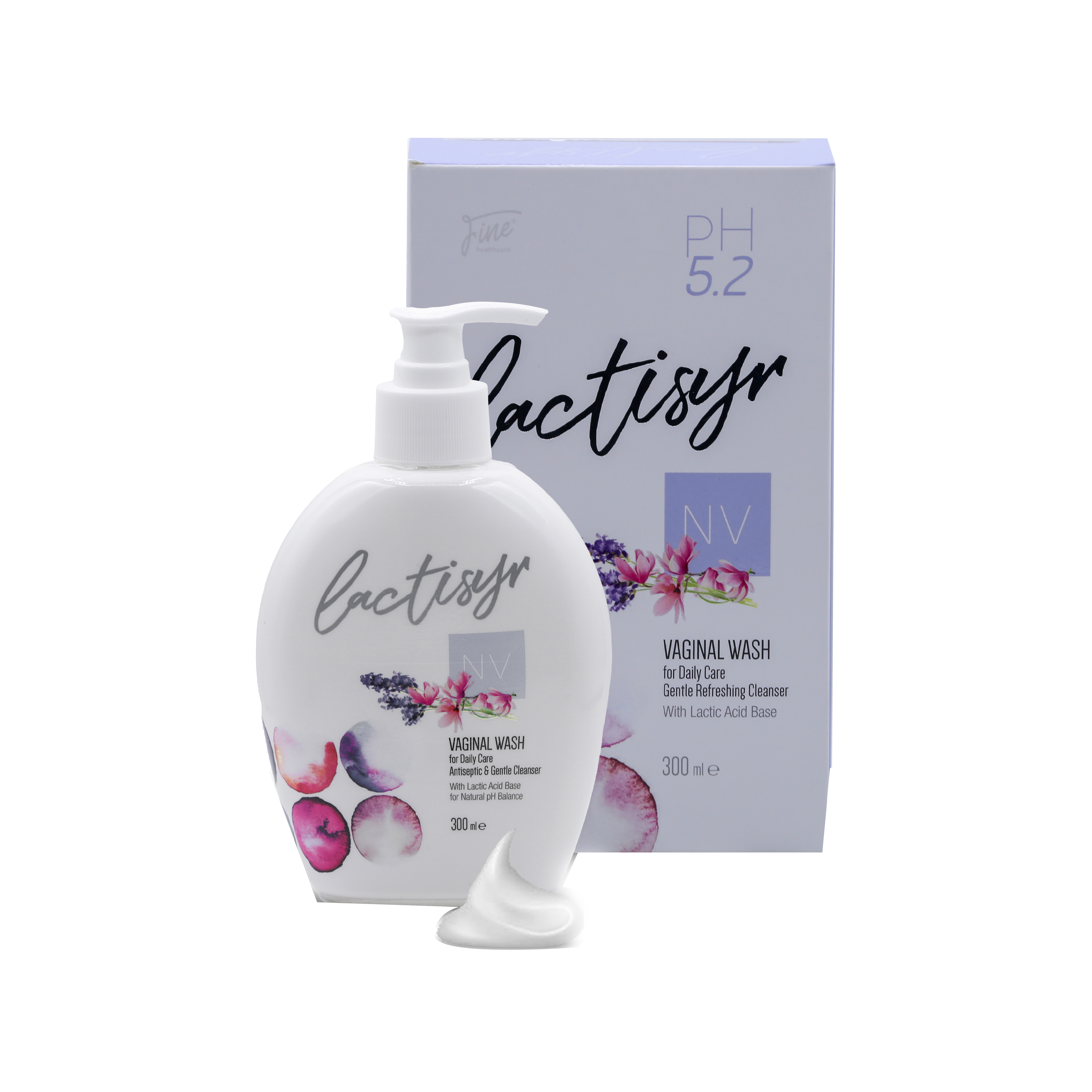  لاكتيسير NV غسول نسائي حمض اللاكتيك 300 مل - Lactisyr NV Feminine Intimate Wash with Lactic Acid  Daily Care and Fresh Protection 300 ml 