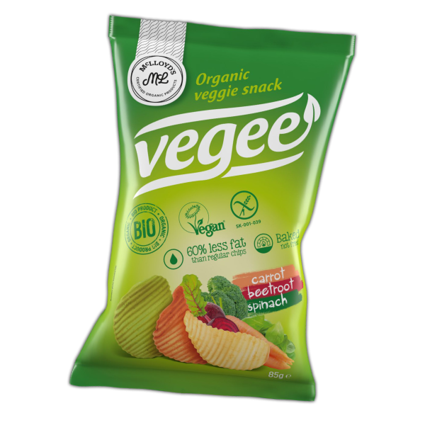  سناكس البطاطس  بالخضروات العضويه 85 جرام - Baked Potato Snacks Vegee Snaks 85 g 