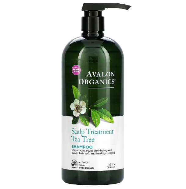  أفالون أورغانيكس‏, شامبو، لعلاج فروة الرأس، شجرة الشاي - AVALON ORGANICS TEA TREE SHAMPOO 946 ml 