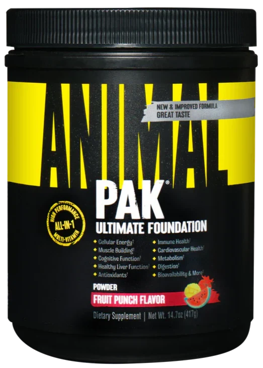  يونيفيرسال نيوترشن انيمال باك الفواكة 417 جم - UNIVERSAL ANIMAL PAK POWDER FRUIT PUNCH 417 GM 