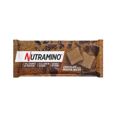  نيوترامينو ويفر بروتين محشو بنكهة الشوكولاتة، 39 جم-Nutramino High Protein Wafer Chocolate 39 gm 