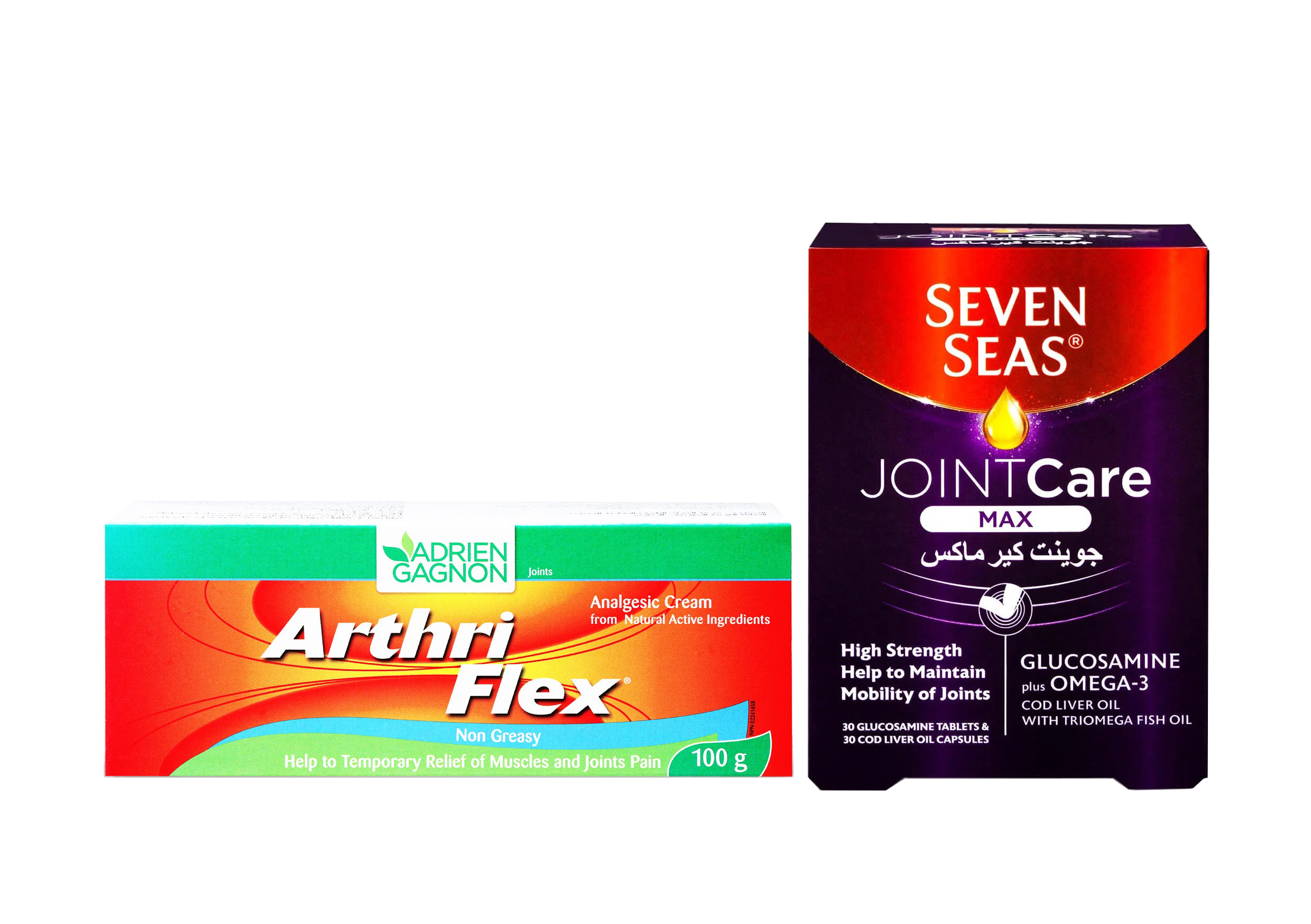 Seven Seas Joint Care Max 30 Tablets 30 Capsules + ARTHRIFLEX JOINT CREAM 100 GM 