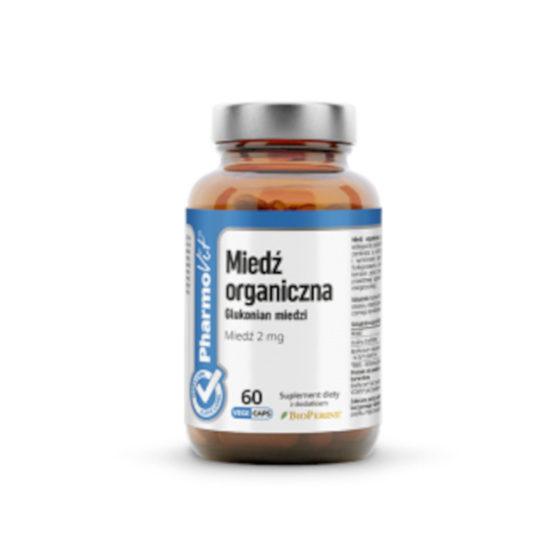  معادن النحاس فارموفيت النحاس العضوي 2 ملغ، 60 كبسولة نباتية-Minerals Copper Pharmovit Organic Copper 2mg 60vkaps 