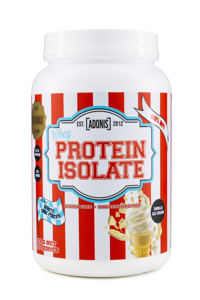  أدونيس جير بروتينات مصل اللبن معزولة آيس كريم الفانيليا-Adonis Gear Whey Proteins Isolate Vanilla Ice Cream 