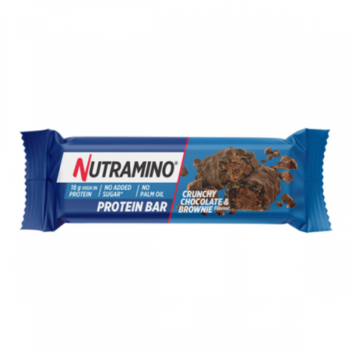  نيوترامينو لوح البروتين المقرمش بنكهة الشوكولاتة والبراوني 50 جم-Nutramino Protein Bar Chunchy Chocolate Brownie 50 gm 