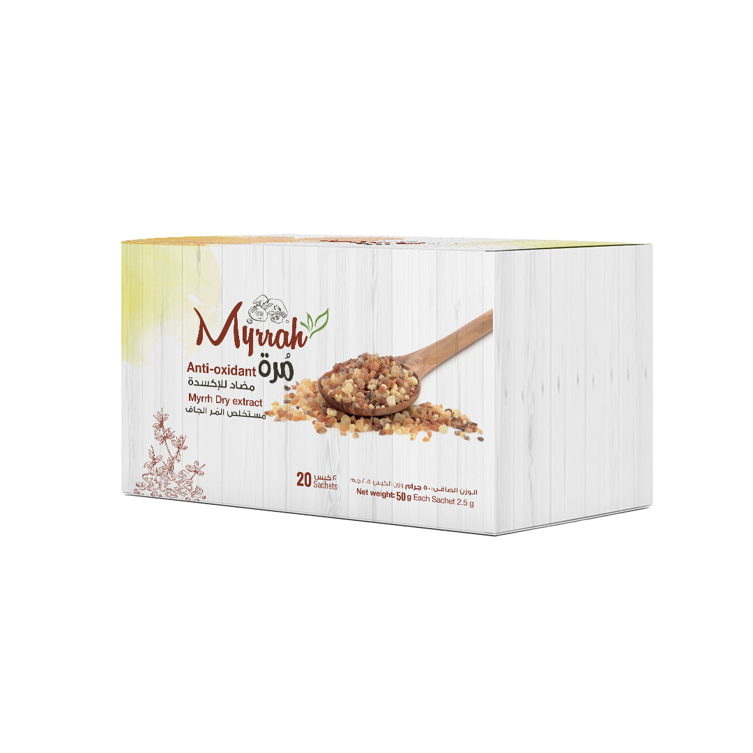  المرة مسحوق مستخلص المُرّ 2.5 جم 20 كيس - Myrrh Extract Powder 2.5 g 20 pack 