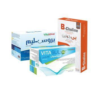  بكج صحة القولون ( بي كولين - بروسليم - فيتاسول ) 