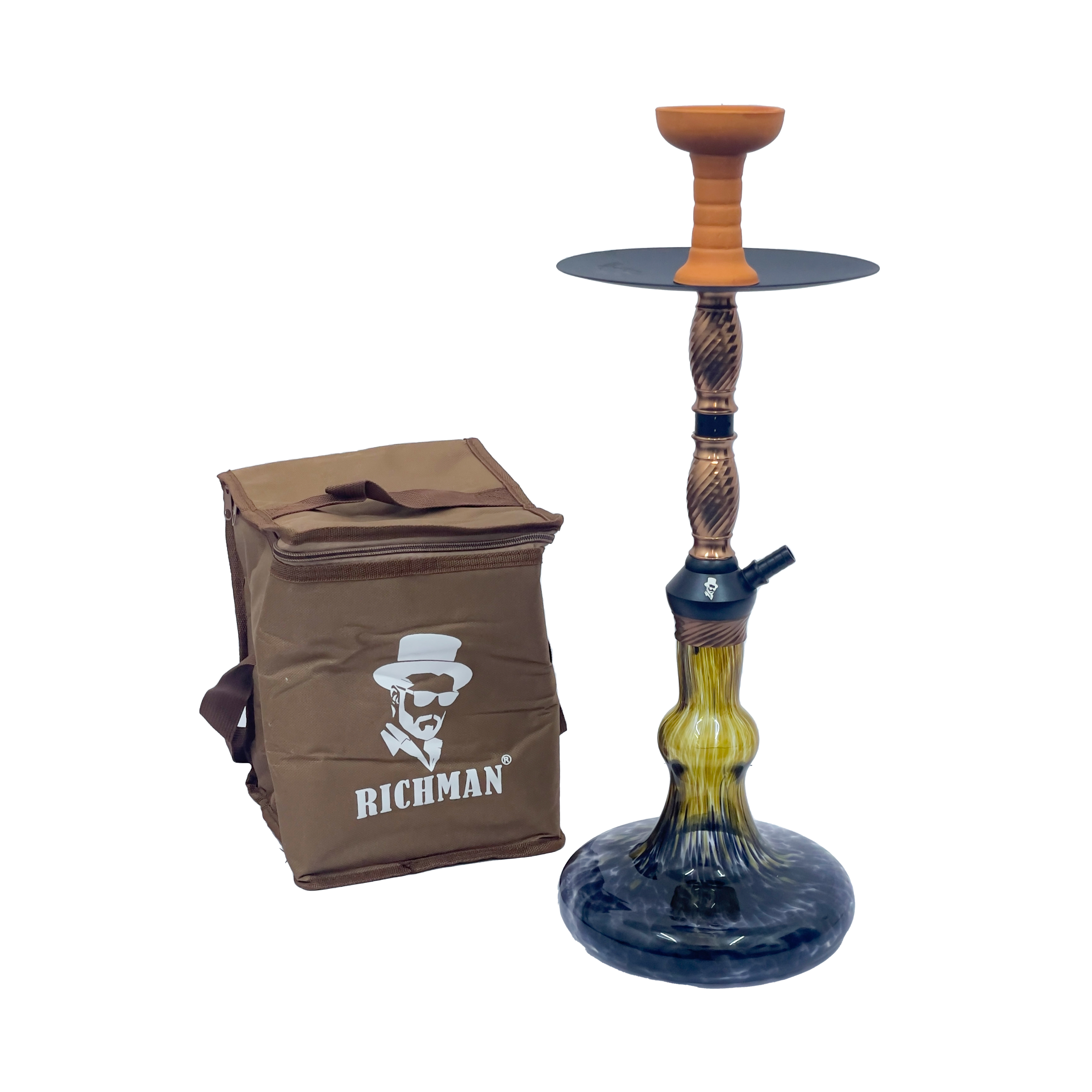 سعر اراجيل ريتش مان وسط شنطة RM-MAH041 - العلمين الذهبي للشيش