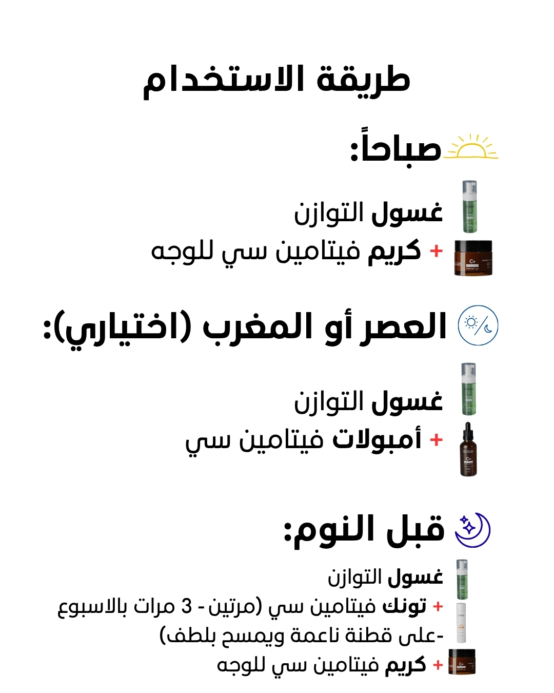جدول عناية الاشراق والنضارة (جدول د.خالد)